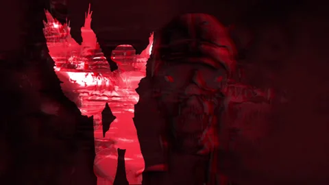 Red Angel Wings Background Loop Stock Footage 284613497