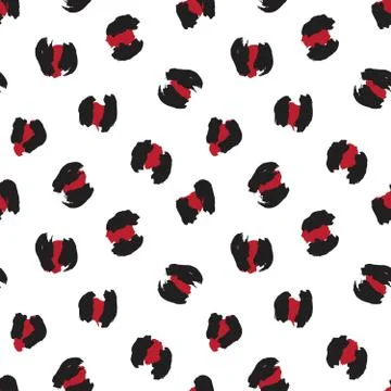 Red Animal Leopard Seamless Pattern Background 스톡 일러스트