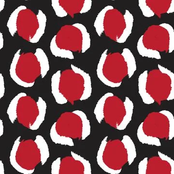 Red Animal Leopard Seamless Pattern Background 스톡 일러스트