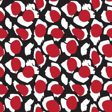 Red Animal Leopard Seamless Pattern Background 스톡 일러스트