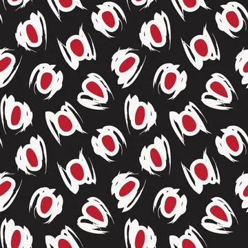 Red Animal Leopard Seamless Pattern Background Stock Illustration