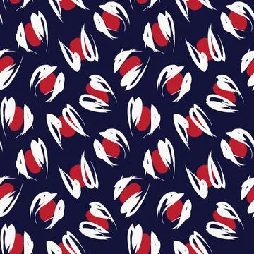 Red Animal Leopard Seamless Pattern Background 스톡 일러스트