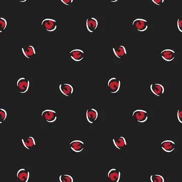 Red Animal Leopard Seamless Pattern Background Stock Illustration