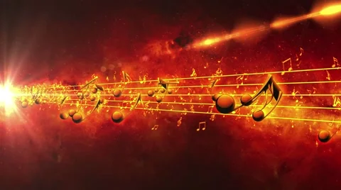 Red Animated background with musical not... | Stock Video | Pond5