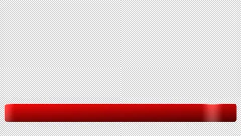 Red animated lower third - 60 fps - HD Stock Footage 164977250