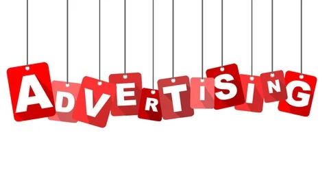 Red animation advertising Stock Footage 101116509