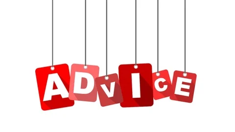 Red animation advice Stock Footage 101715799