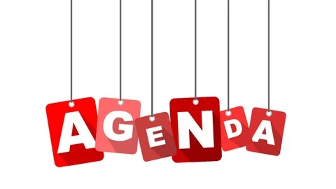 Red animation agenda Stock Footage 101117360