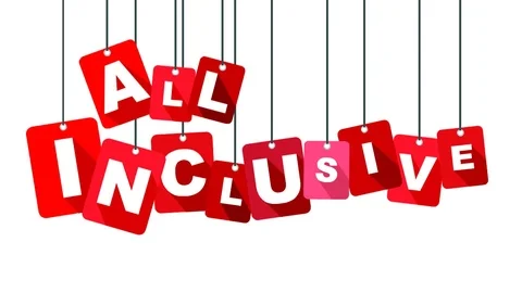 Red animation all inclusive Stock Footage 101118507