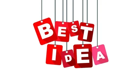 Red animation best idea Stock Footage 100996381