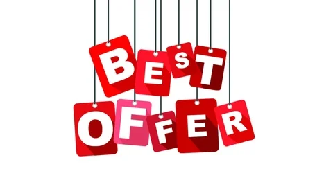 Red animation best offer Stock Footage 100998079