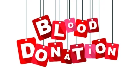 Red animation blood donation Stock Footage 101120214