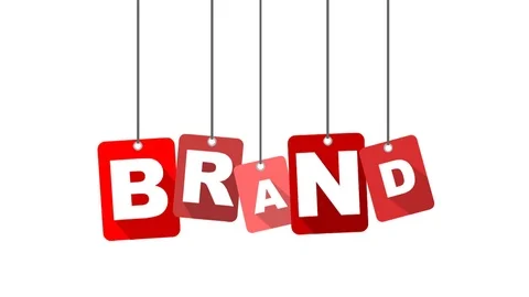 Red animation brand Stock Footage 101116784