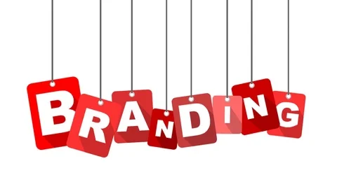 Red animation branding Stock Footage 101715332