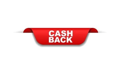 Red animation cash back Stock Footage 103099459