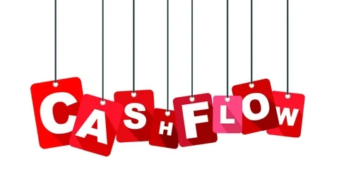 Red animation cashflow Stock Footage 101121365