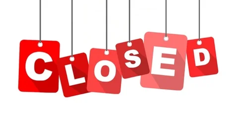 Red animation closed Stock Footage 100998245