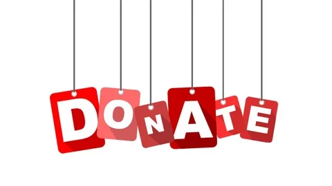 Red animation donate Stock Footage 101715016