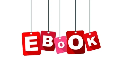 Red animation ebook Stock Footage 101120110