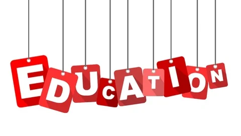 Red animation education Stock Footage 101715586