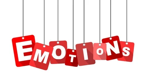 Red animation emotions Stock Footage 101715351