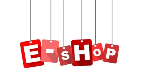 Red animation eshop Stock Footage 101714822