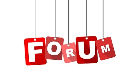 Red animation forum Stock Footage 101714760