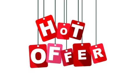 Red animation hot offer Stock Footage 100997811