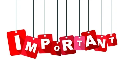 Red animation important Stock Footage 100997036