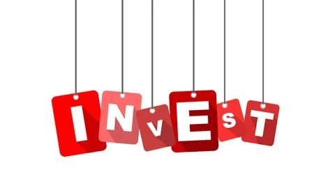 Red animation invest Stock Footage 101714890