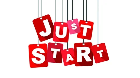 Red animation just start Stock Footage 101120017