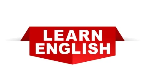 Red animation learn english Stock Footage 100990842