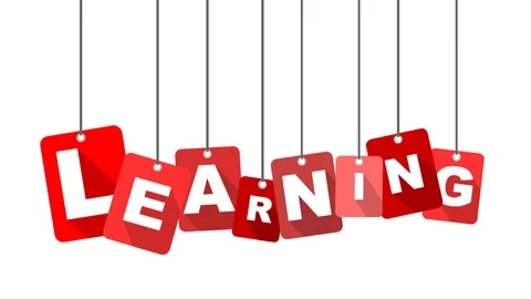 Red animation learning Stock Footage 101116359