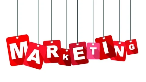 Red animation marketing Stock Footage 101120643