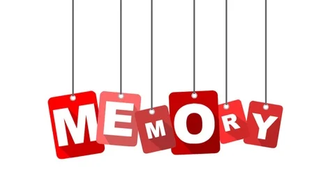 Red animation memory Stock Footage 101714647