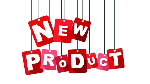 Red animation new product Stock Footage 100997877