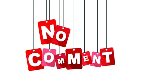 Red animation no comment Stock Footage 101119853