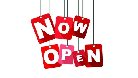 Red animation now open Stock-Footage 101121304