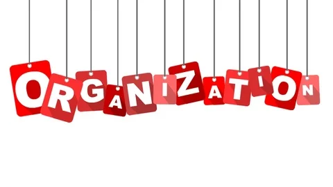 Red animation organization Stock Footage 101714712