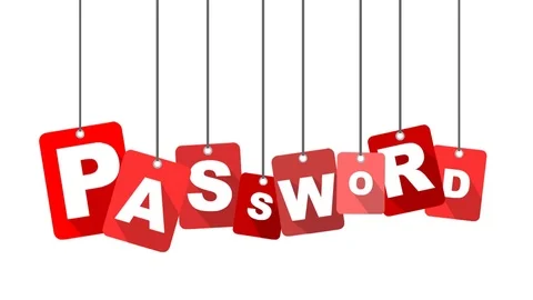 Red animation password Stock Footage 101715268