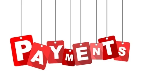 Red animation payments Stock Footage 101715376