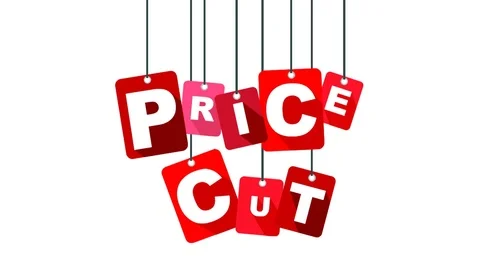 Red animation price cut Stock Footage 101119317