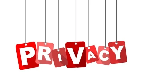 Red animation privacy Stock Footage 101714632