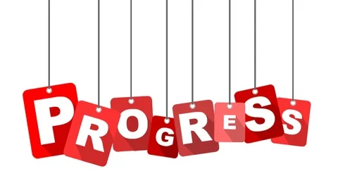 Red animation progress Stock Footage 101715743