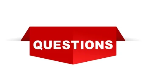 Red animation questions Stock Footage 100990398