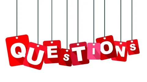 Red animation questions Stock Footage 100996579