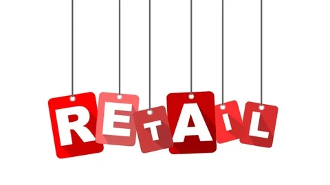 Red animation retail Stock Footage 101714834