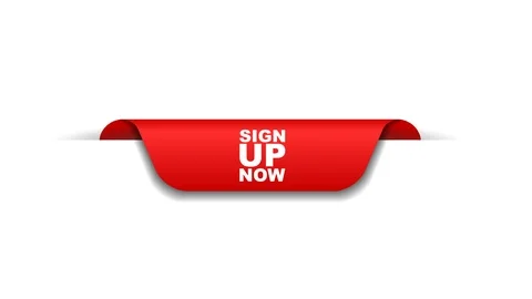 Red animation sign up now Stock Footage 103090711