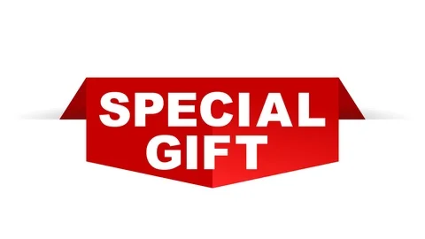 Red animation special gift Stock Footage 100991048