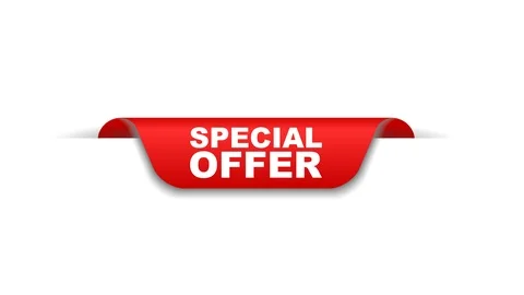 Red animation special offer Stock Footage 103042344